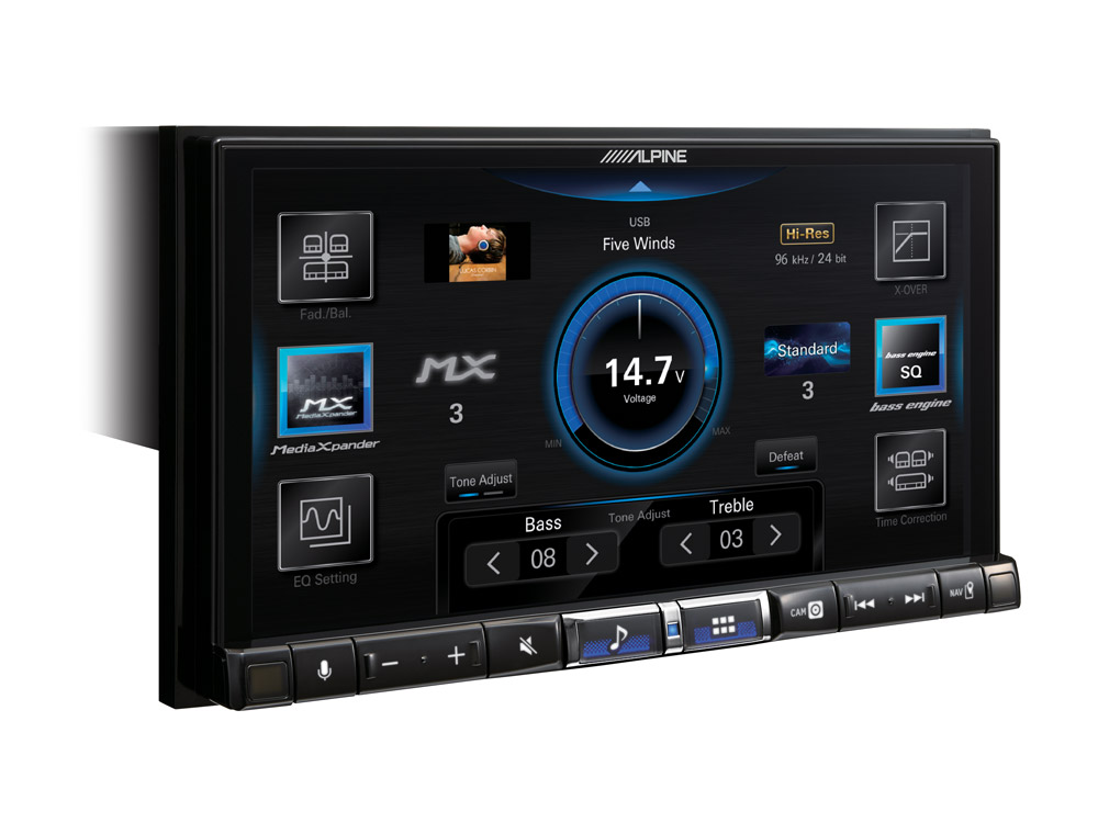 Alpine iLX-705DM Premium 2DIN Digital Media Station, car stereo featuring DAB+ digital radio, Apple 