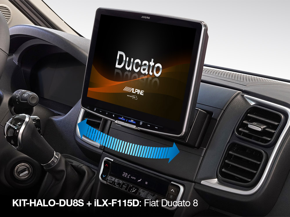Alpine iLX-F115DU8S 1DIN chassis car stereo with swivel 11-inch capacitive WXGA screen